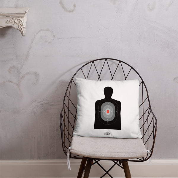 Black Is My Happy Color Dry Fire Pillow, Black Silhouette Target