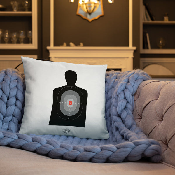 Black Is My Happy Color Dry Fire Pillow, Black Silhouette Target