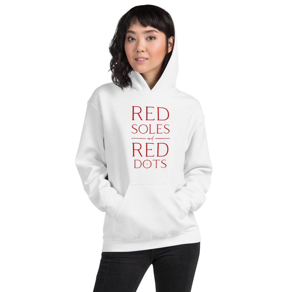 Red Soles and Red Dots, Women's Hoodie