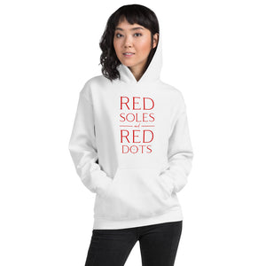 Red Soles and Red Dots, Women's Hoodie