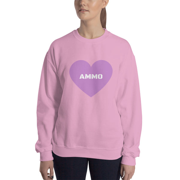 Ammo Love in Purple Sweatshirt